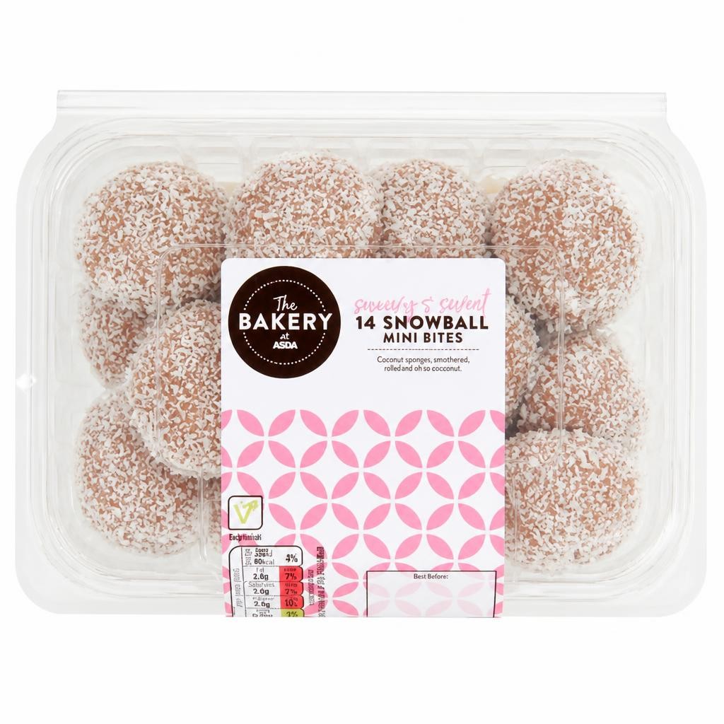 The BAKERY at ASDA 14 Snowball Mini Bites 160g