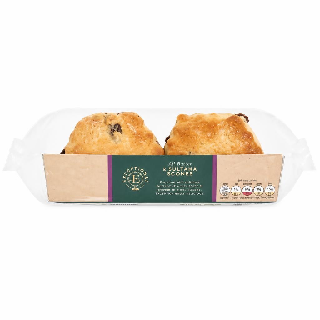 Exceptional by ASDA Exceptional by  4 All-Butter Sultana Scones