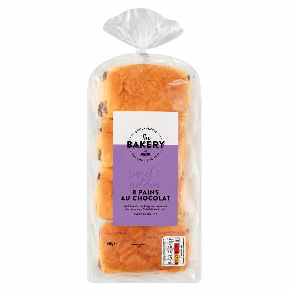 The BAKERY at ASDA 8 Pains Au Chocolat 360g
