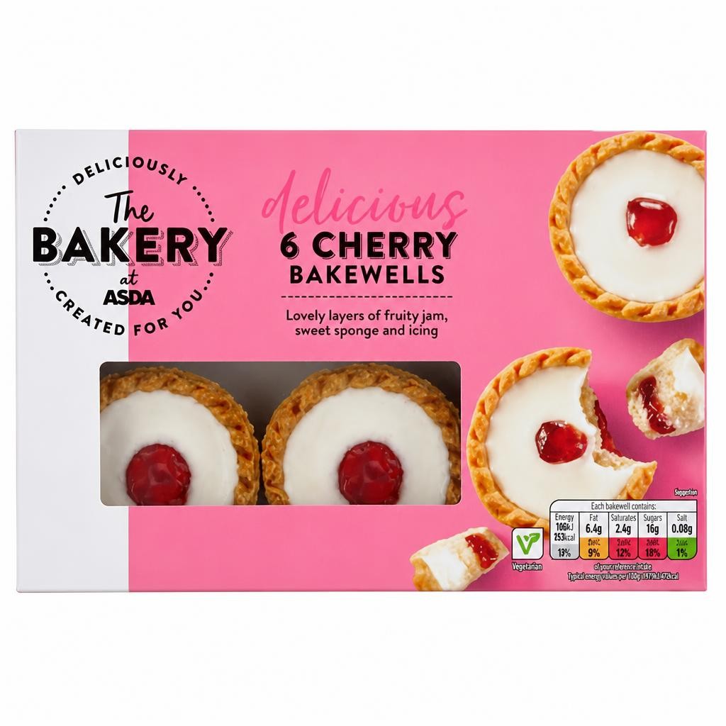 The BAKERY at ASDA The Bakery at  6 Delicious Cherry Bakewells