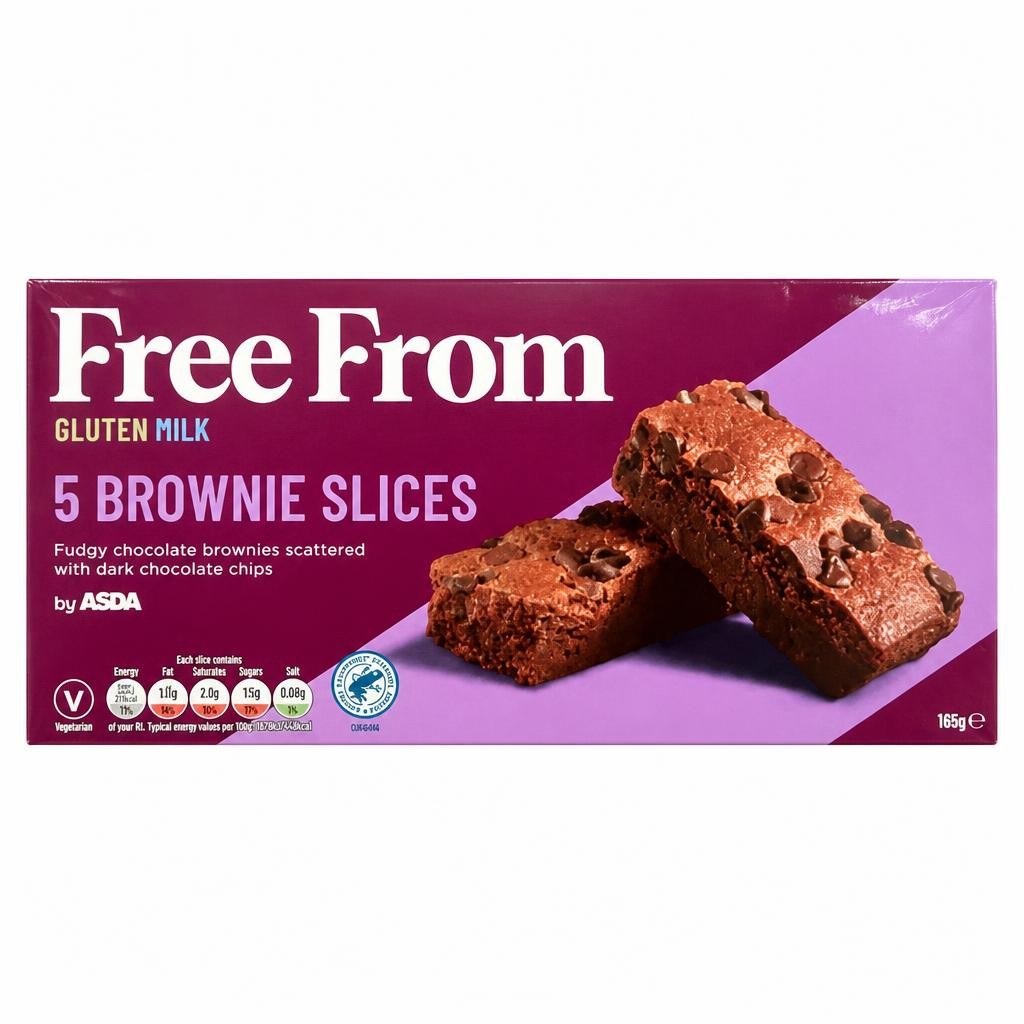 ASDA Free From Free From by  5 Brownie Slices 148g