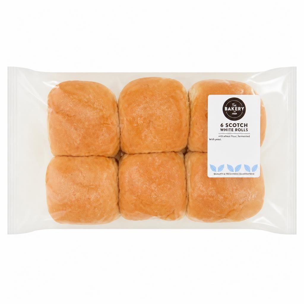 The BAKERY at ASDA The Bakery at  6 Scotch White Rolls