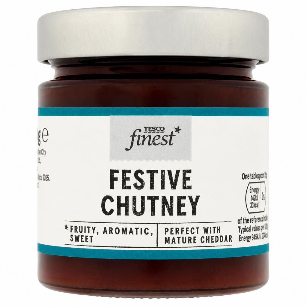Tesco Finest Spiced Festive Chutney 220G