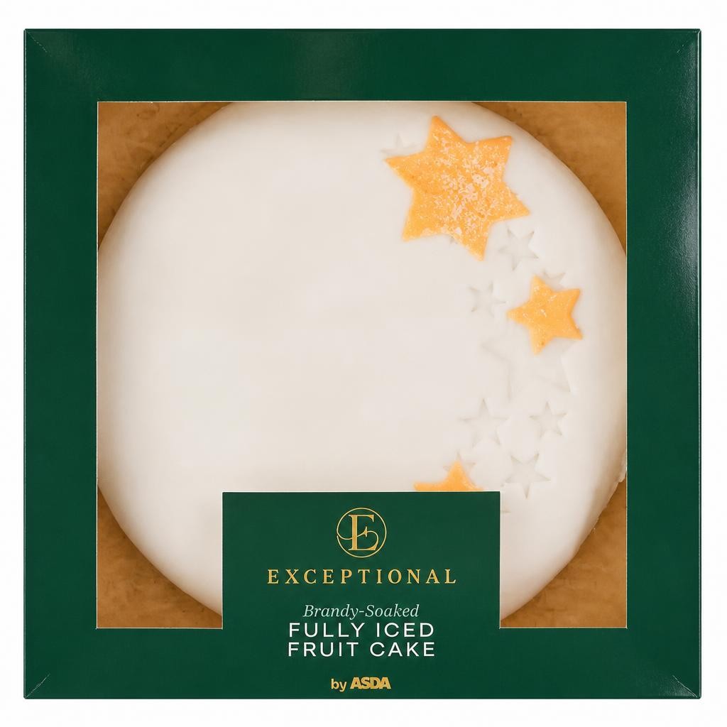 Exceptional by ASDA Exceptional by  Brandy-Soaked Fully Iced Fruit Cake 907g