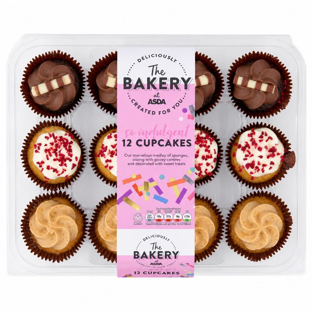 The BAKERY at ASDA 12 Cupcakes