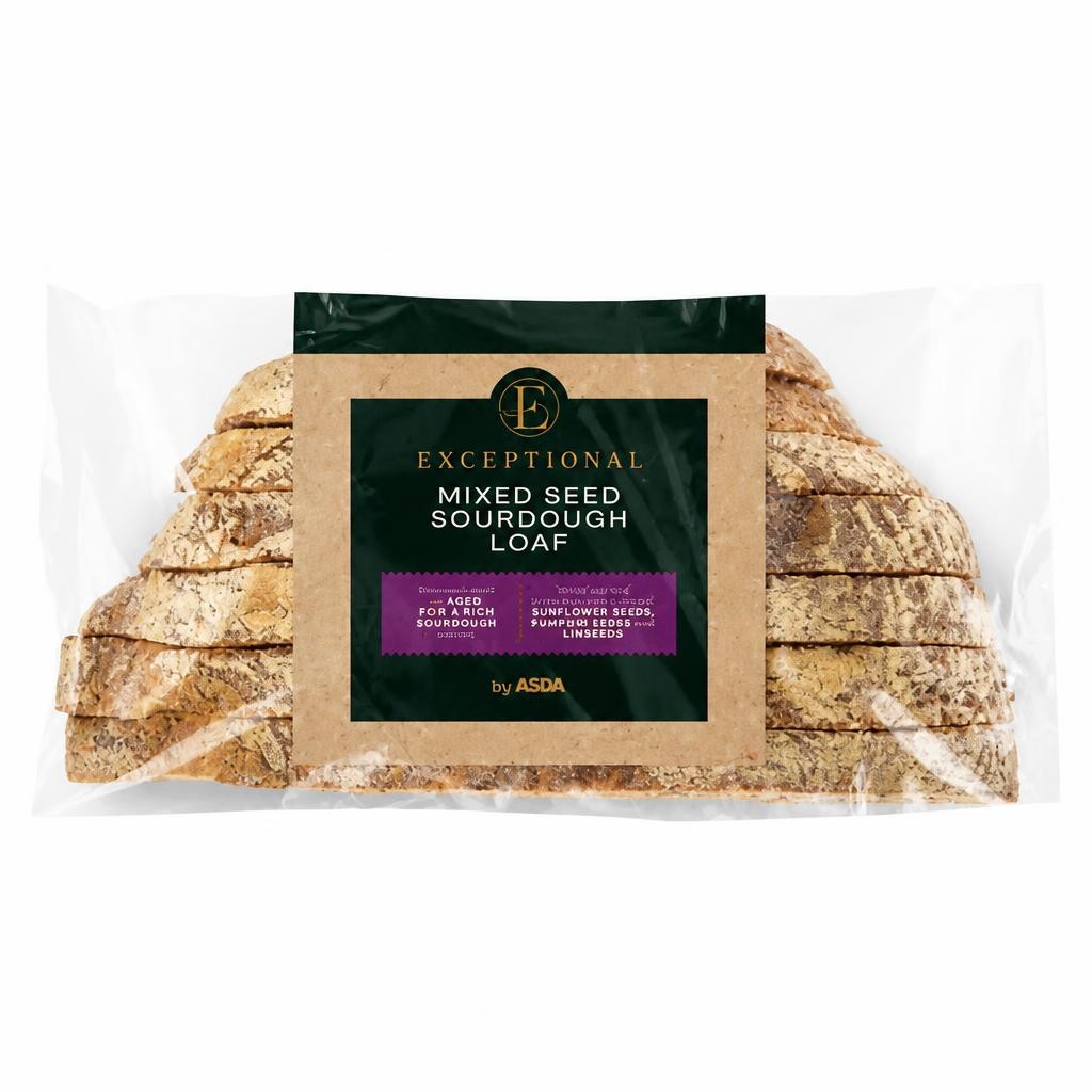 Exceptional by ASDA Mixed Seed Sourdough Loaf 500g