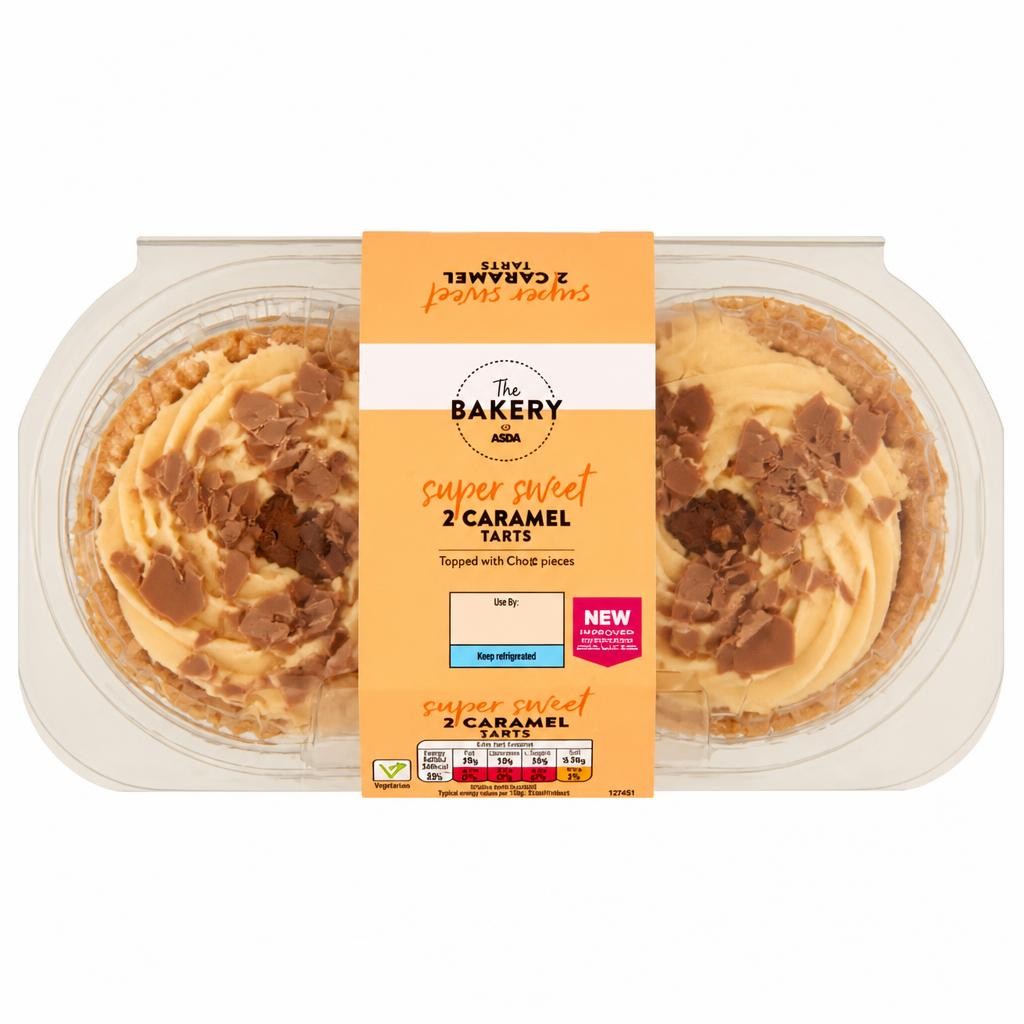The BAKERY at ASDA The Bakery 2 Caramel Tarts