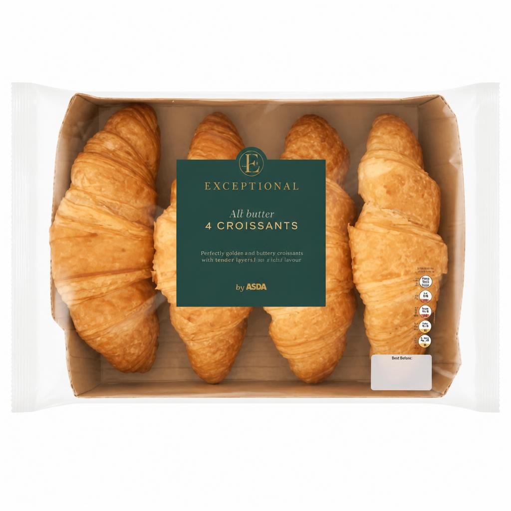 Exceptional by ASDA 4 All-Butter Croissants