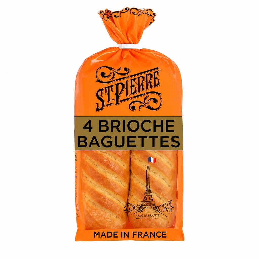 St Pierre 4 Brioche Baguettes