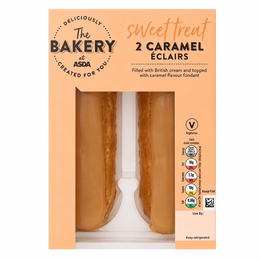 The BAKERY at ASDA The Bakery at  2 Caramel Éclairs
