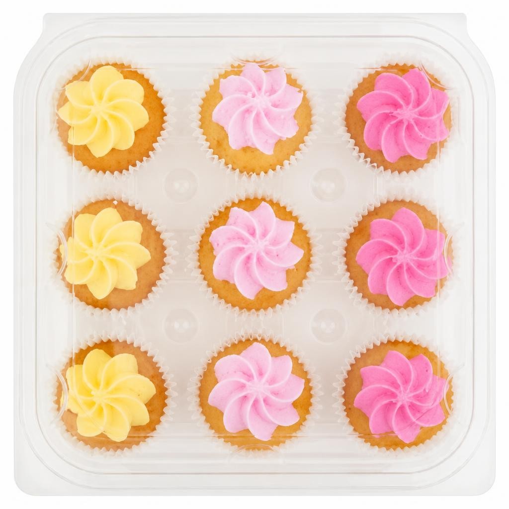The BAKERY at ASDA 9 Fruit Flavour Mini Cupcakes