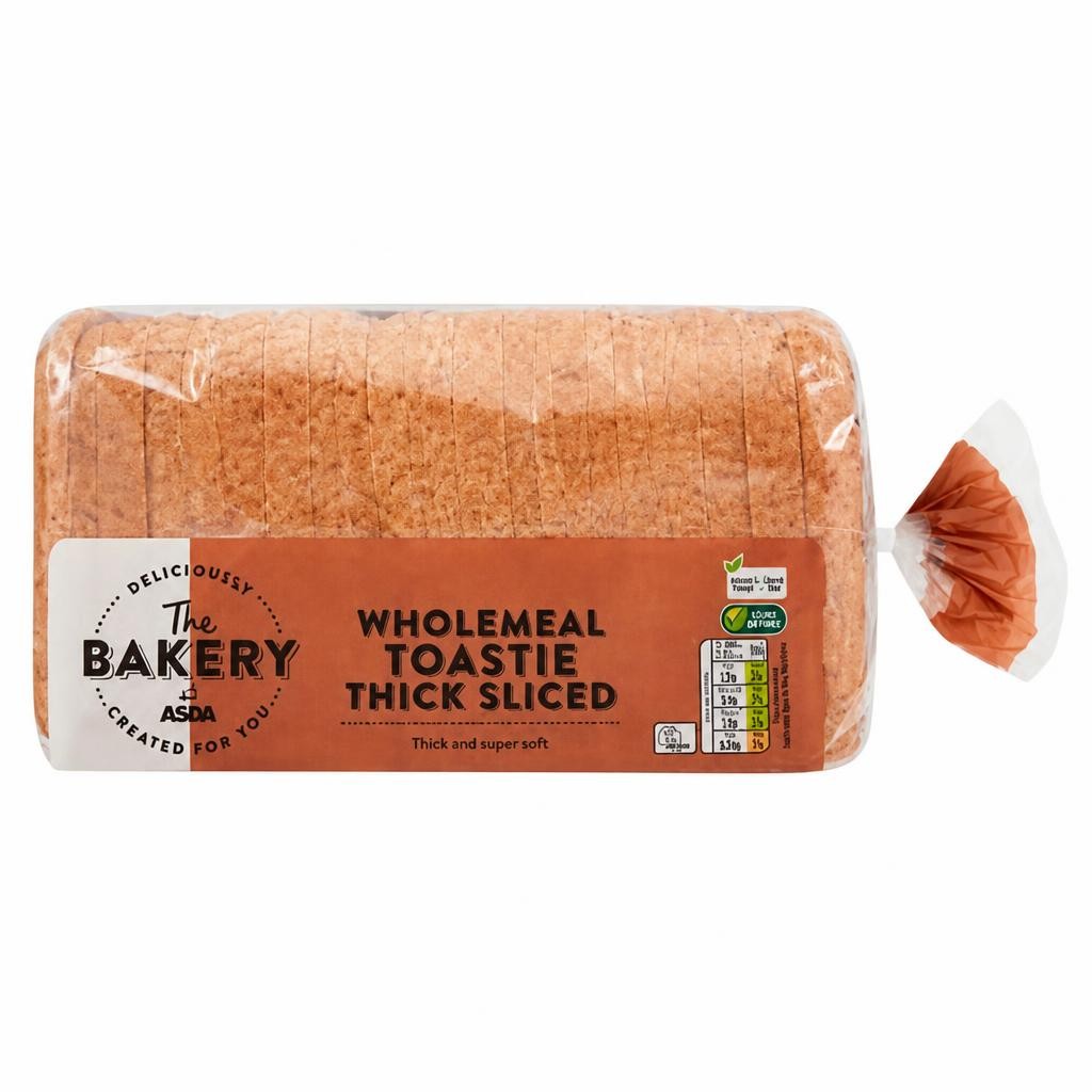 The BAKERY at ASDA The Bakery Wholemeal Toastie Thick Sliced 800g
