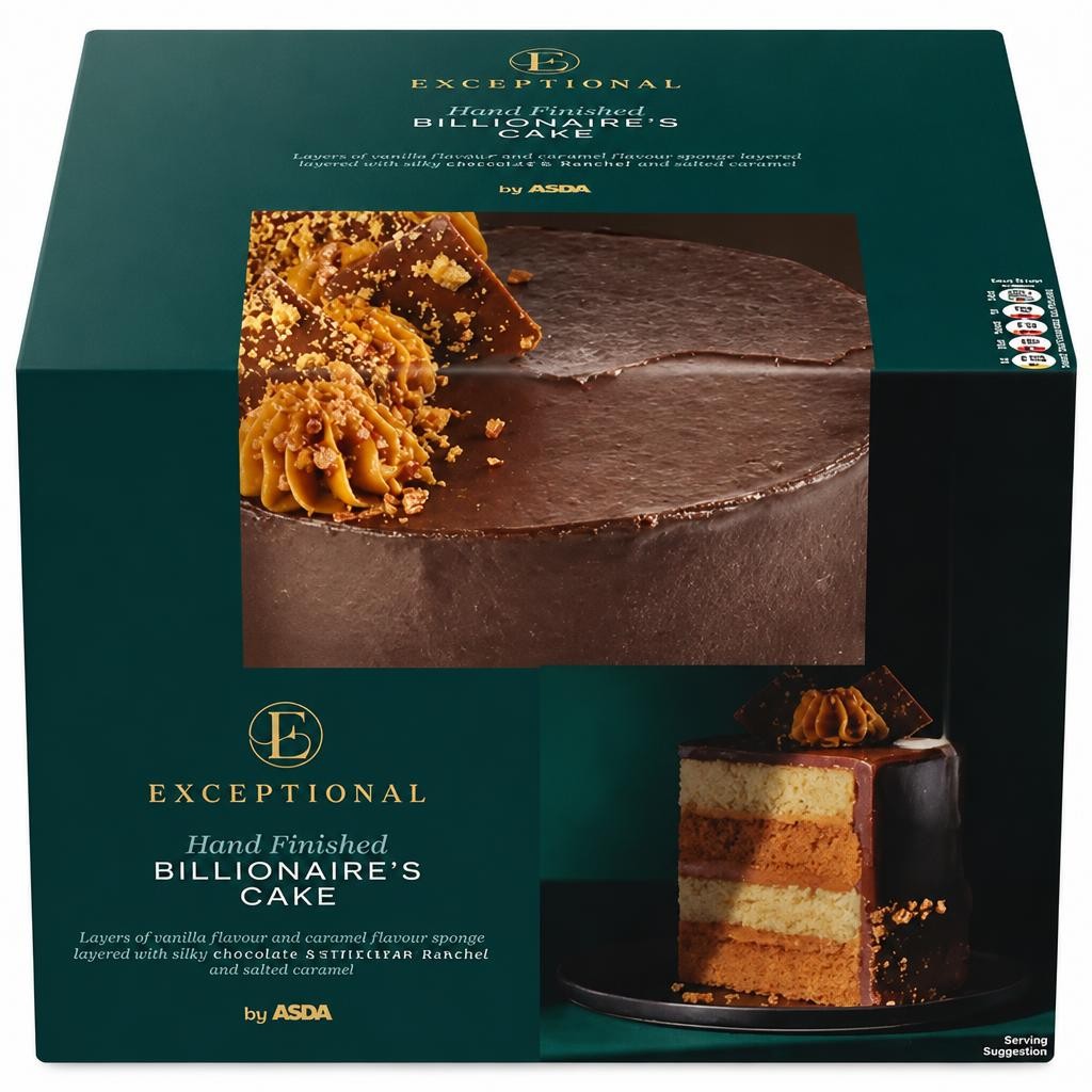 Exceptional by ASDA Hand Finished Billionaire's Cake