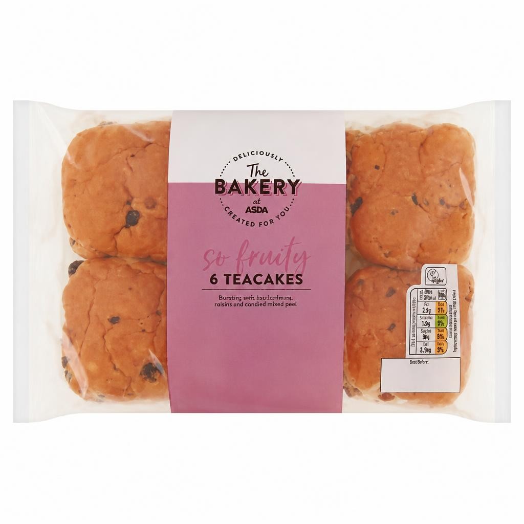 The BAKERY at ASDA 6 Teacakes