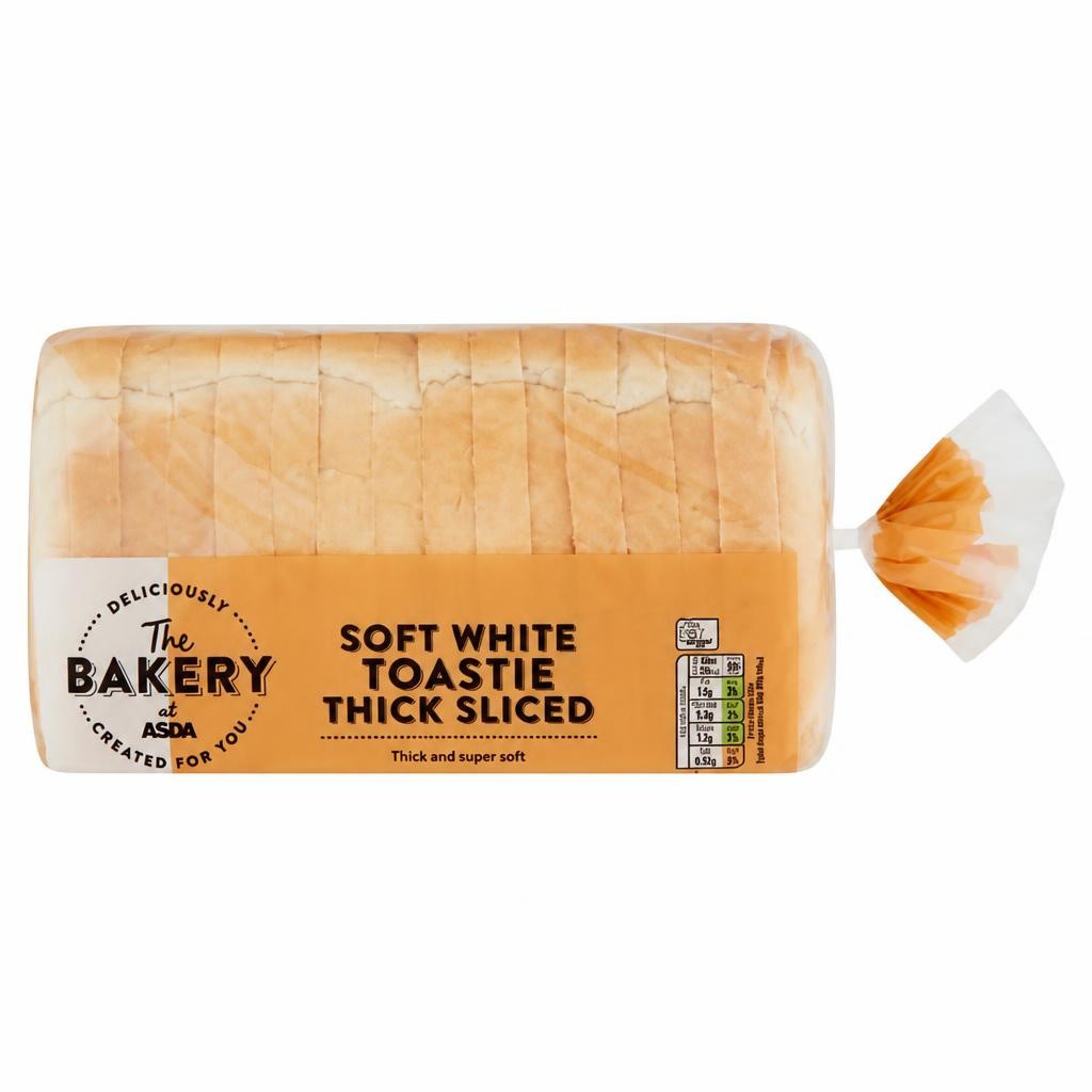 The BAKERY at ASDA The Bakery Soft White Toastie Thick Sliced 800g