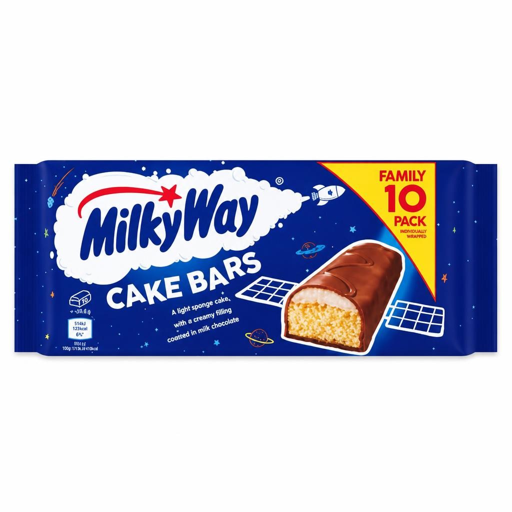 Milky Way Cake Bar Multipack 10 x 24.8g, 248g