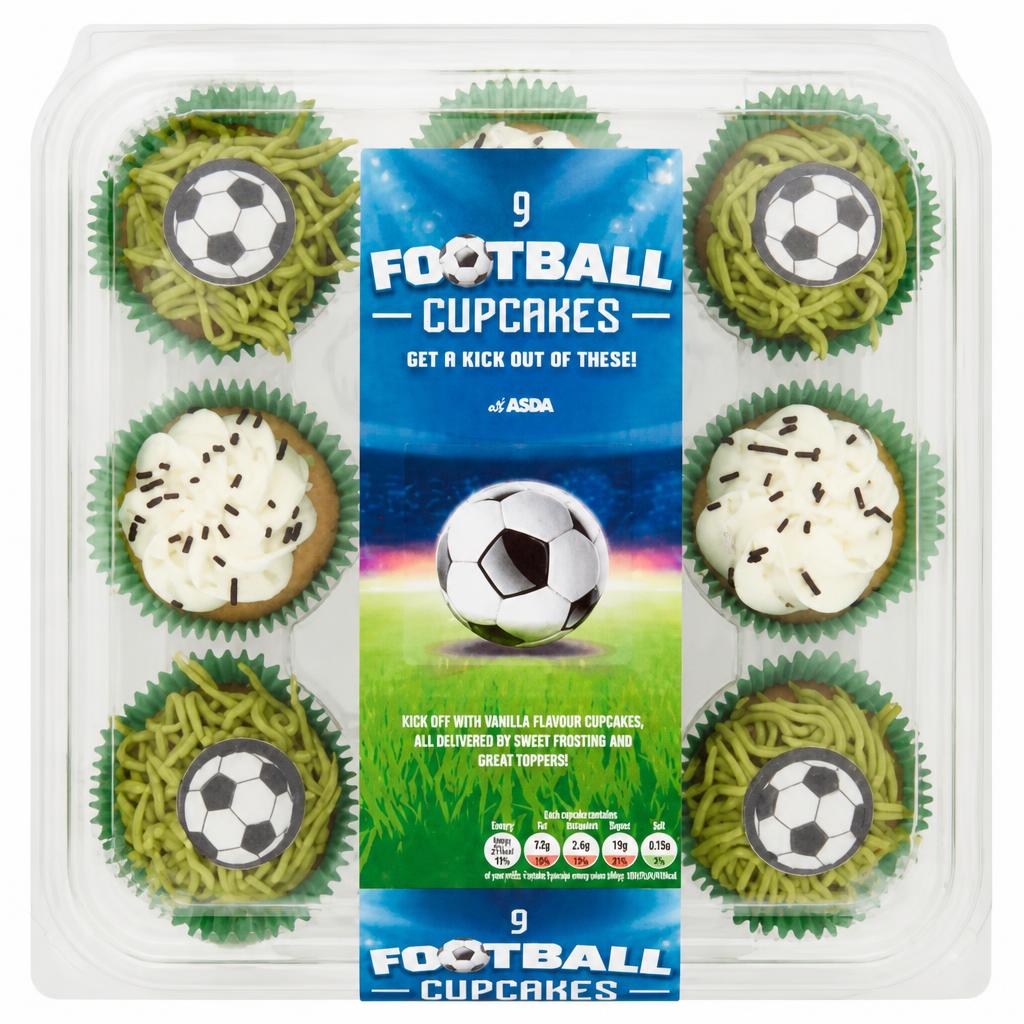 The BAKERY at ASDA The Bakery at  9 Football Cupcakes