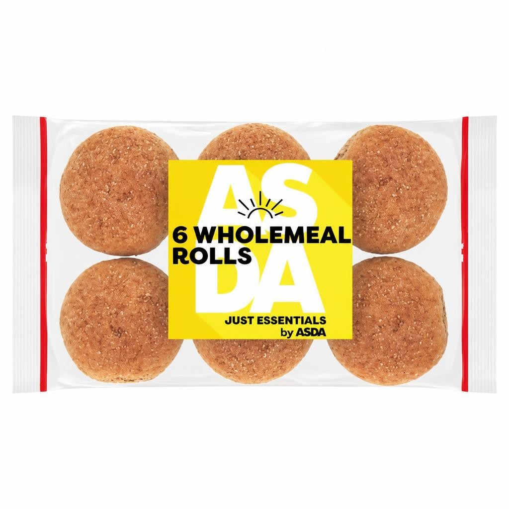 JUST ESSENTIALS by ASDA Just Essentials 6 Wholemeal Rolls