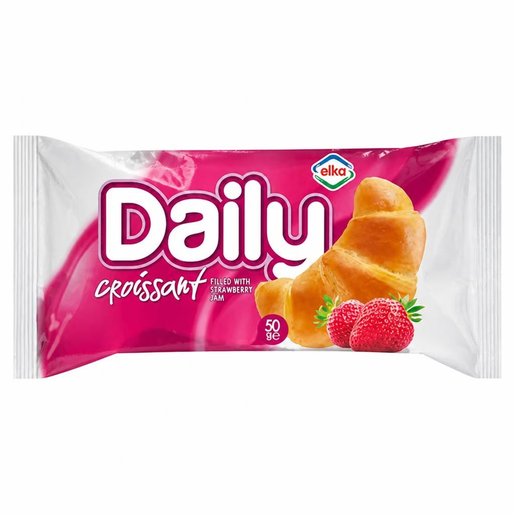 Elka Daily Croissant with Strawberry Filling 50g