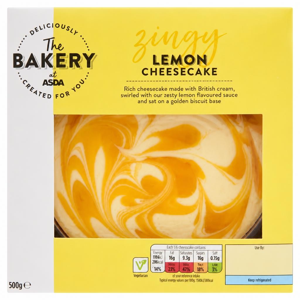 The BAKERY at ASDA The Bakery Lemon Cheesecake 500g
