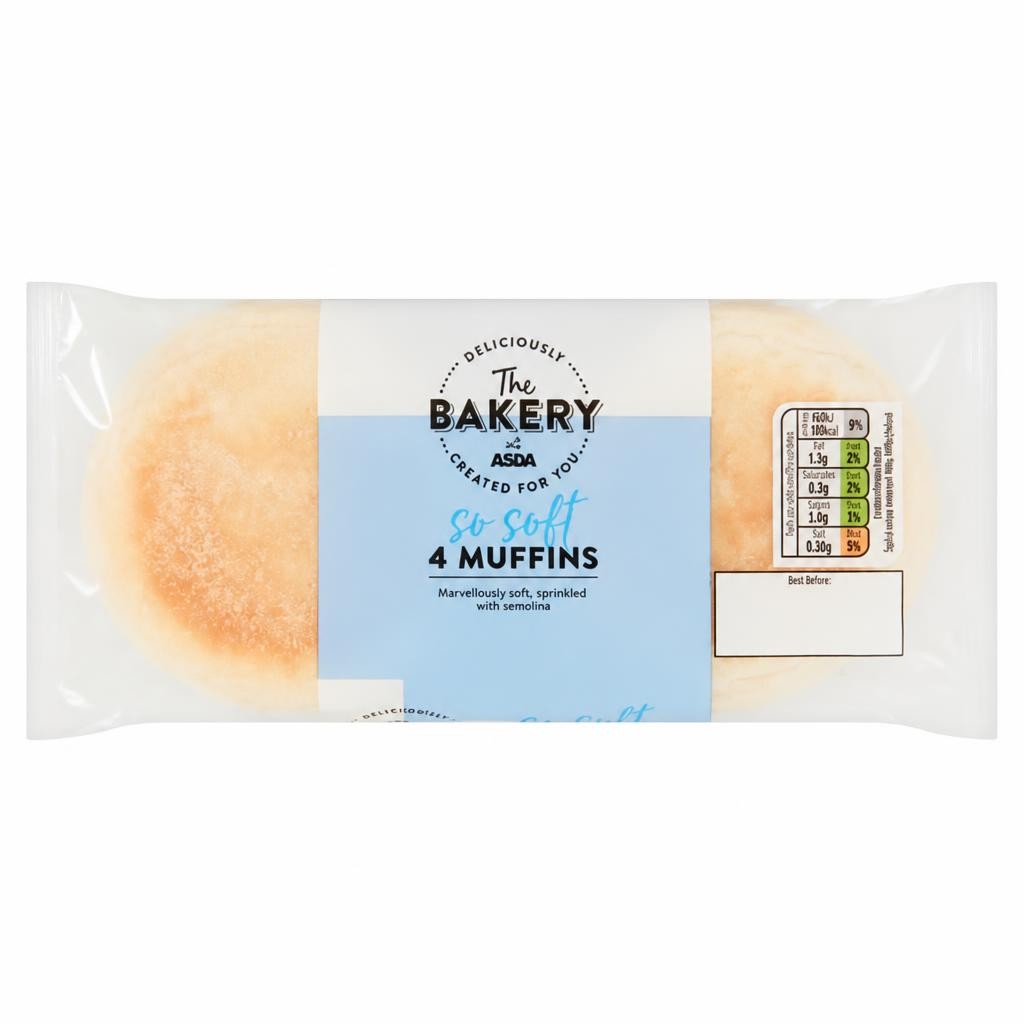 The BAKERY at ASDA The Bakery 4 Muffins