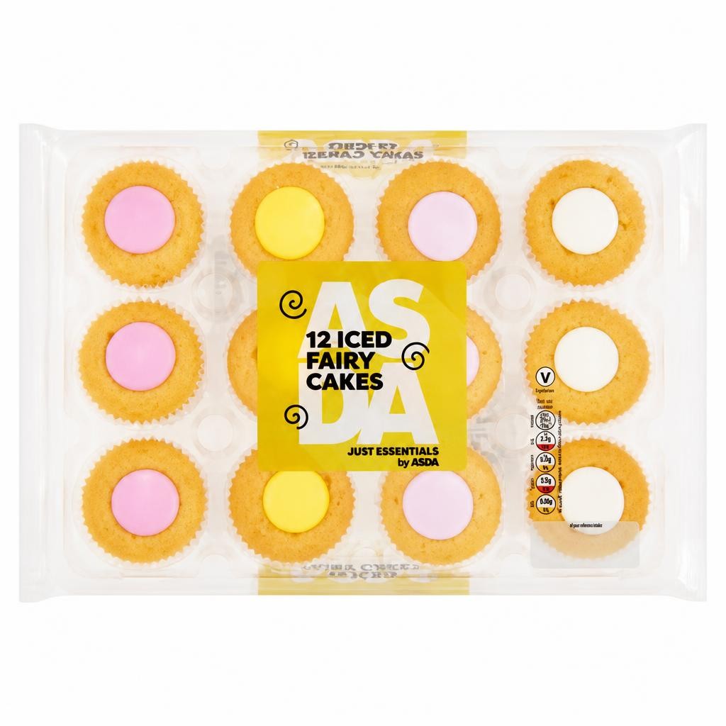 JUST ESSENTIALS by ASDA Just Essentials 12 Iced Fairy Cakes