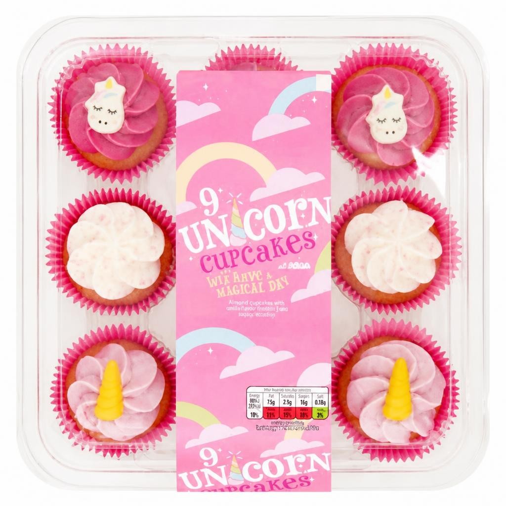 The BAKERY at ASDA The Bakery at  9 Unicorn Cupcakes