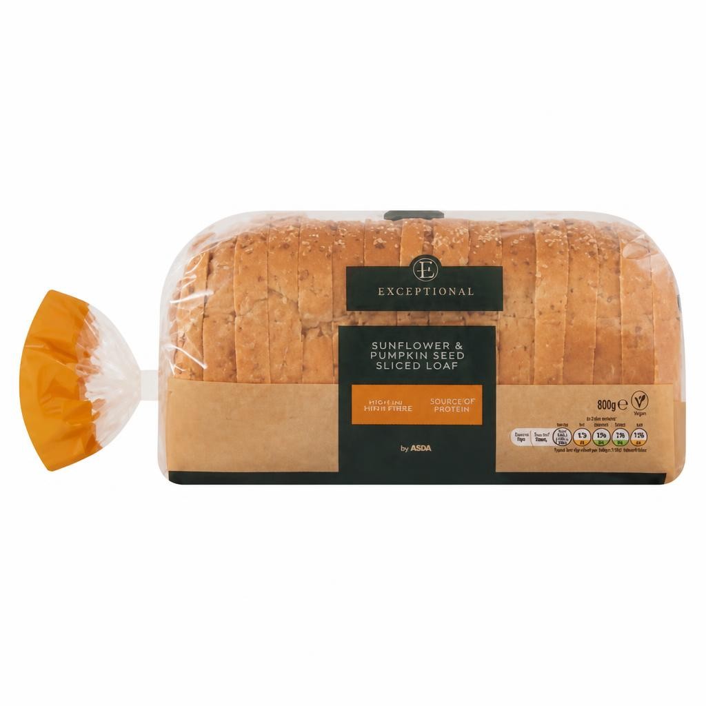 Exceptional by ASDA Sunflower & Pumpkin Seed Sliced Loaf 650g