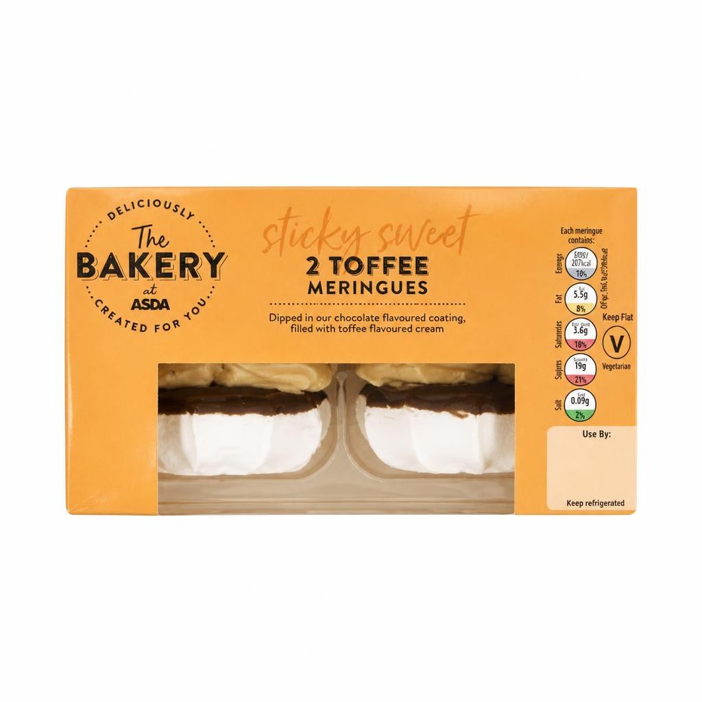 The BAKERY at ASDA The Bakery at  2 Toffee Meringues