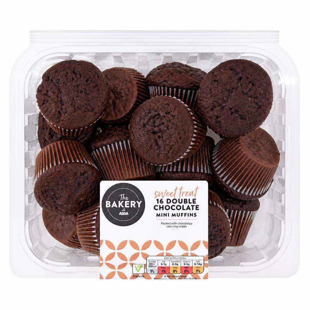 The BAKERY at ASDA 16 Double Chocolate Mini Muffins