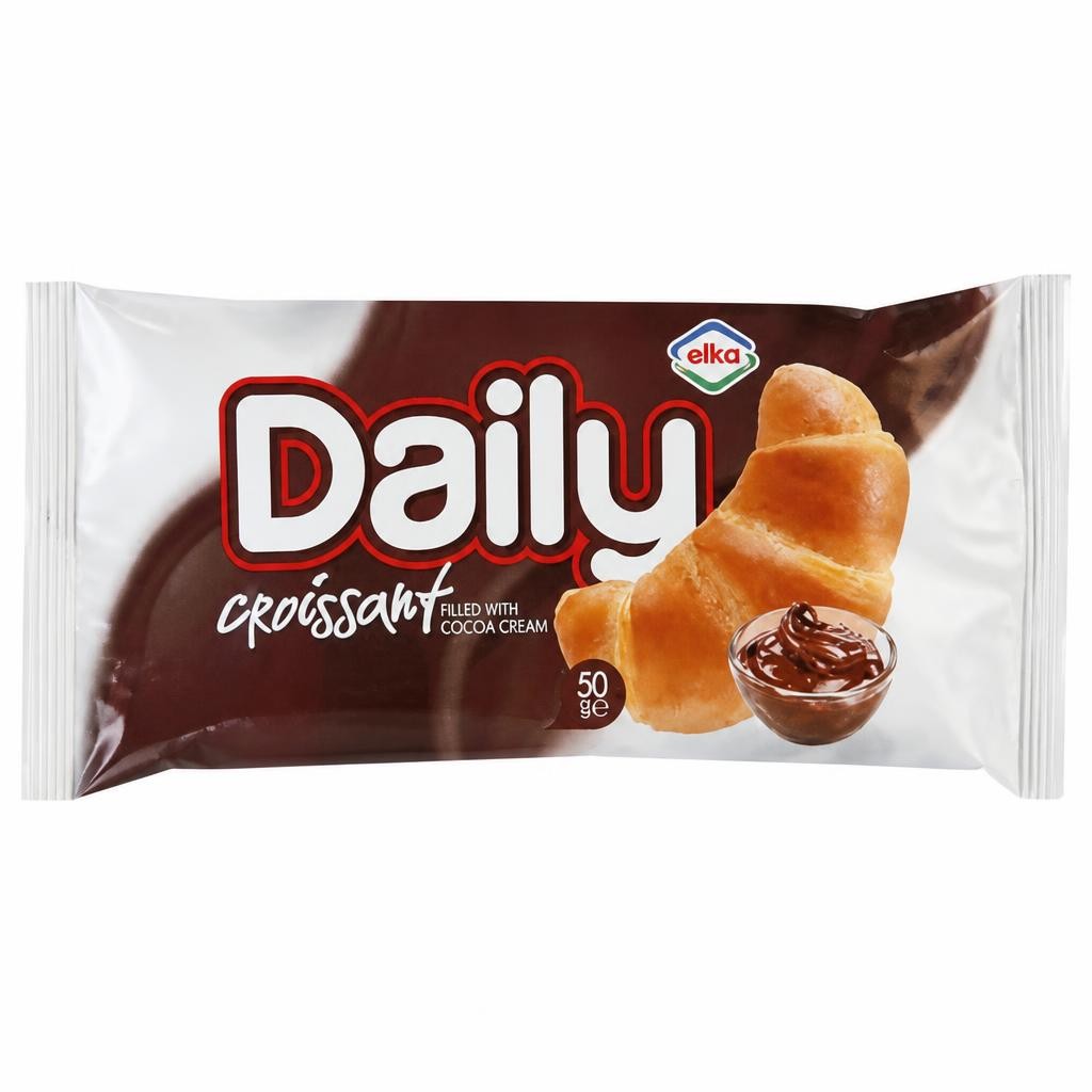 Elka Daily Croissant with Cocoa Cream Filling 50g