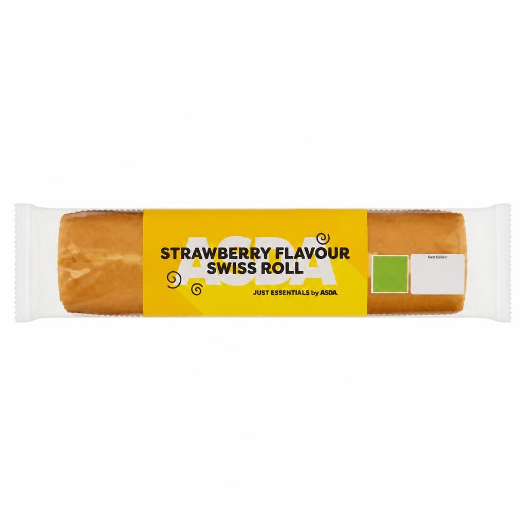 ASDA Just Essentials Strawberry Flavour Swiss Roll 365g