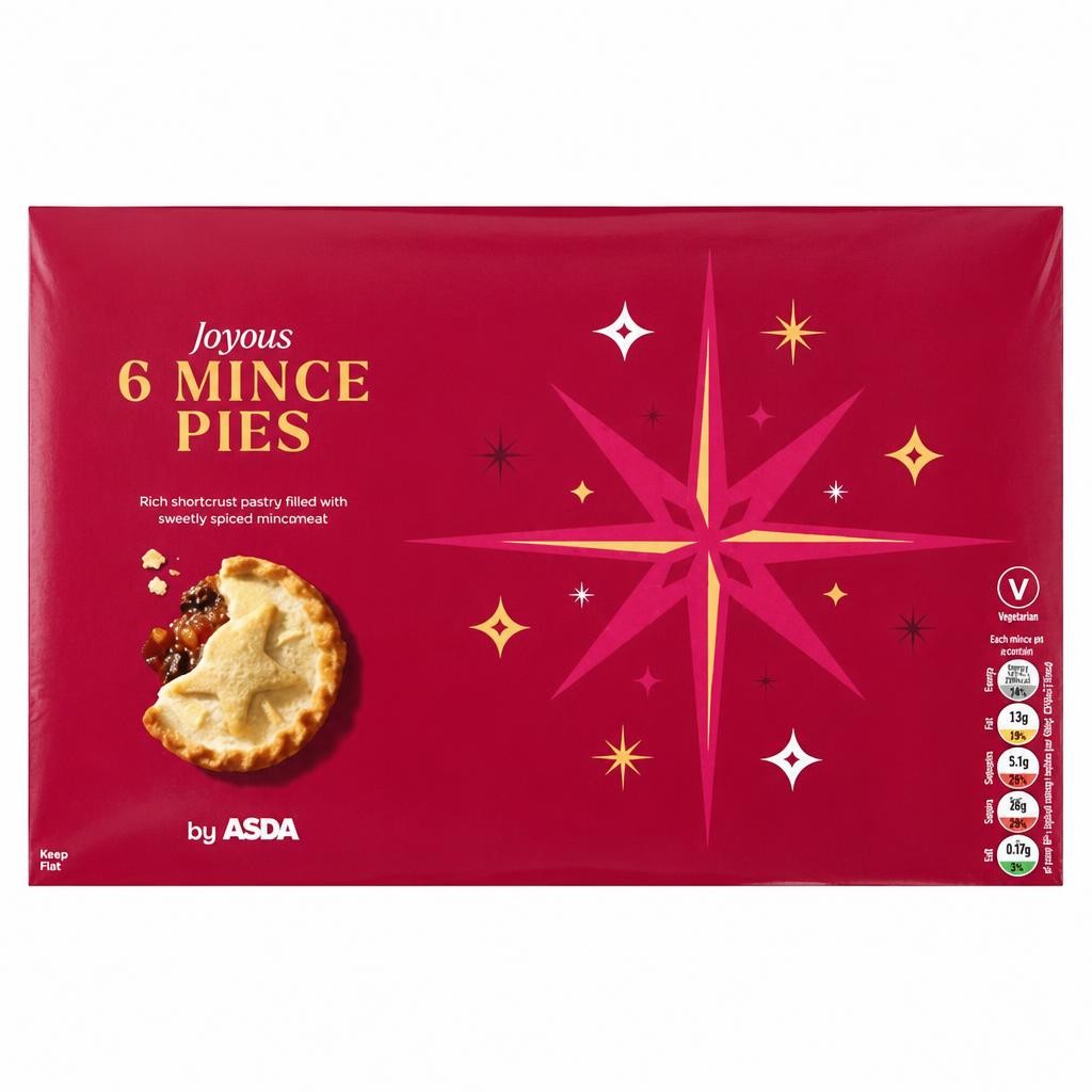 The BAKERY at ASDA Joyous 6 Mince Pies