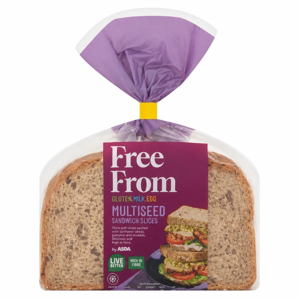 ASDA Free From Free From by   Multiseed Sandwich Slices 280g