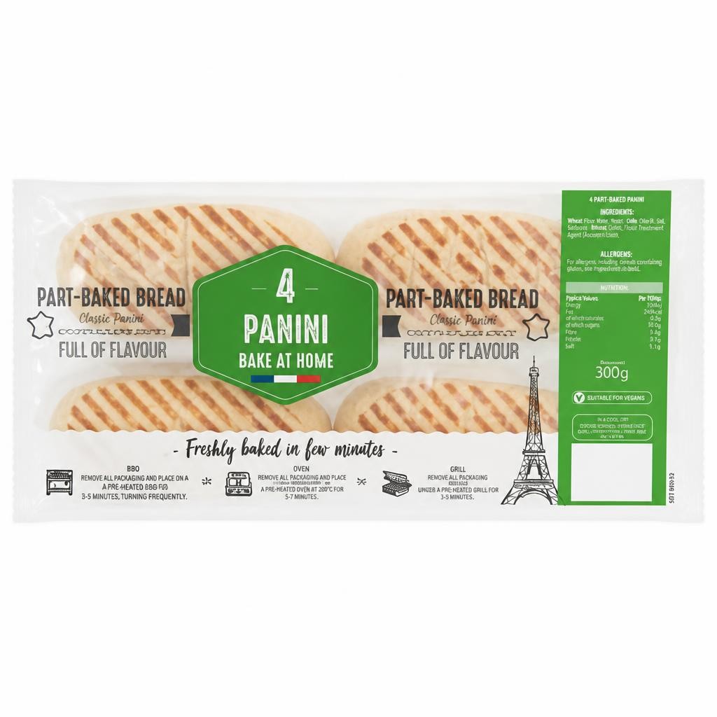 ASDA 4 Panini 300g