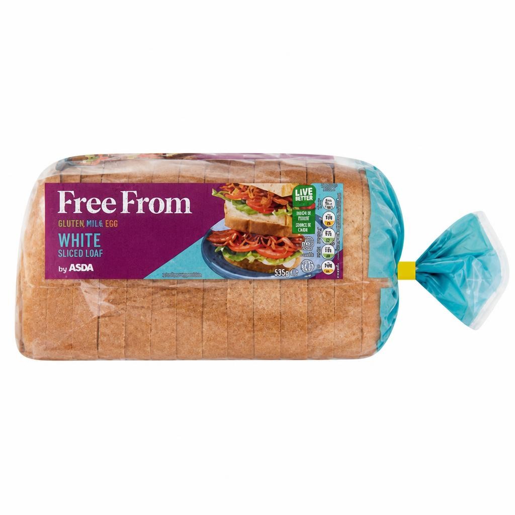 ASDA Free From Free From by  White Sliced Loaf 535g