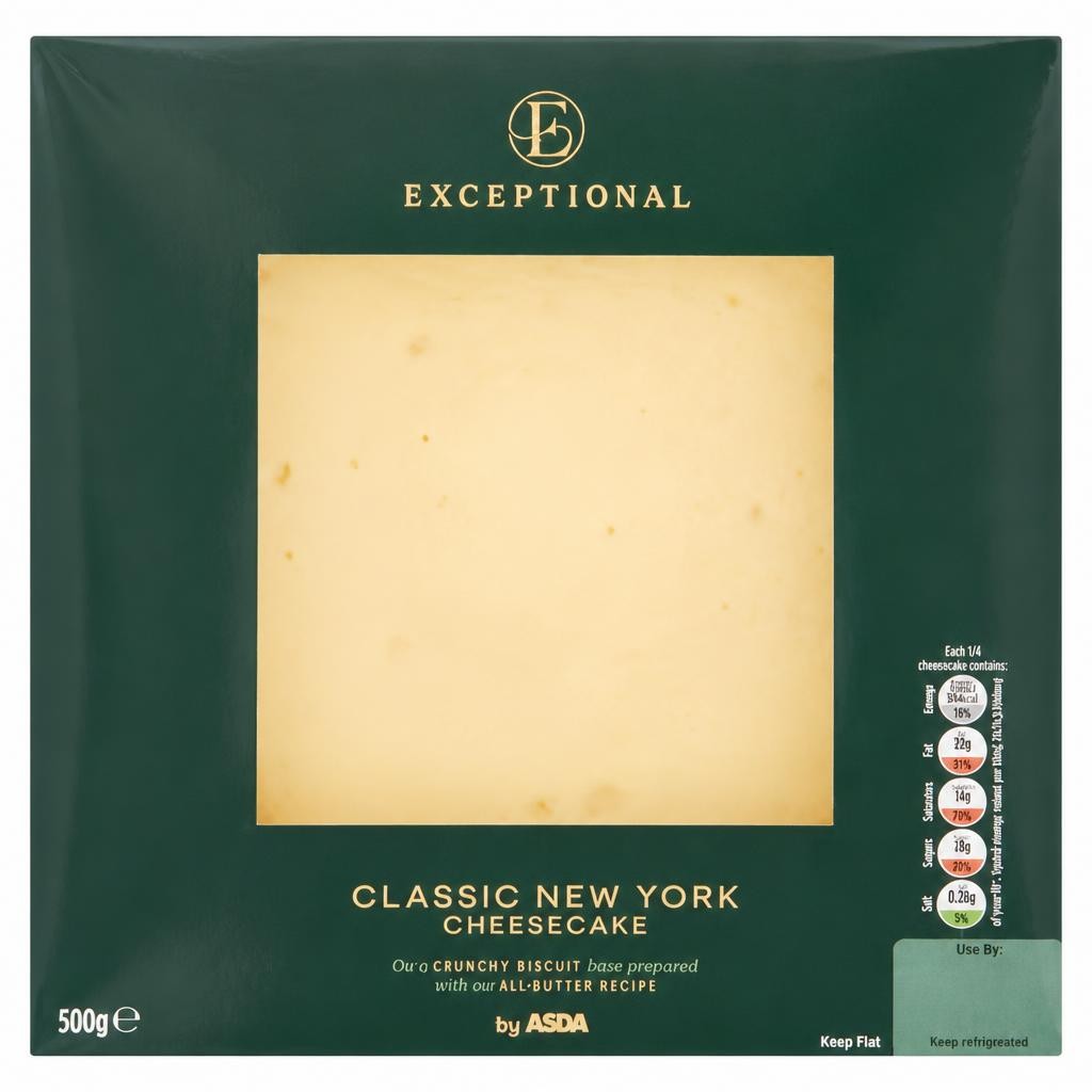 Exceptional by ASDA Classic New York Cheesecake 500g