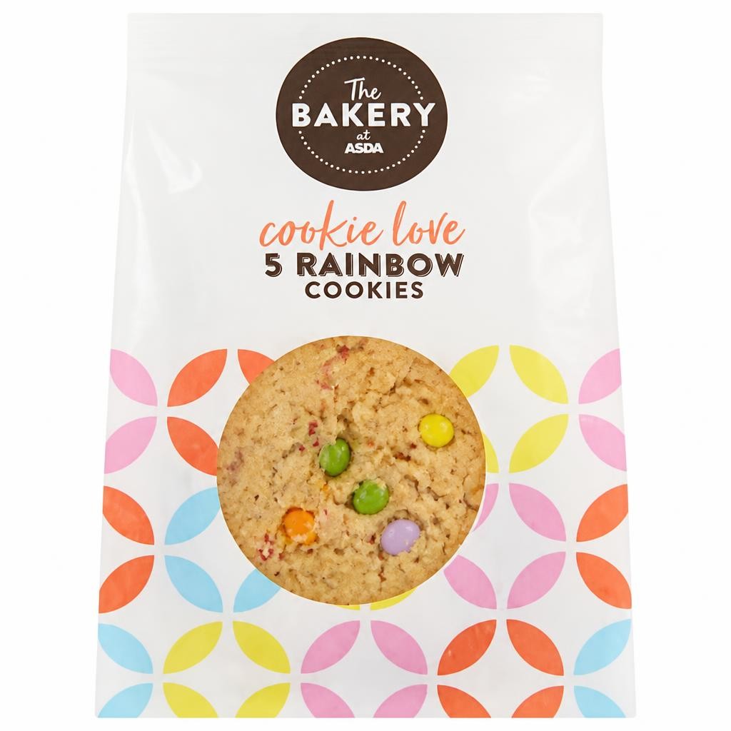 The BAKERY at ASDA The Bakery 5 Rainbow Cookies