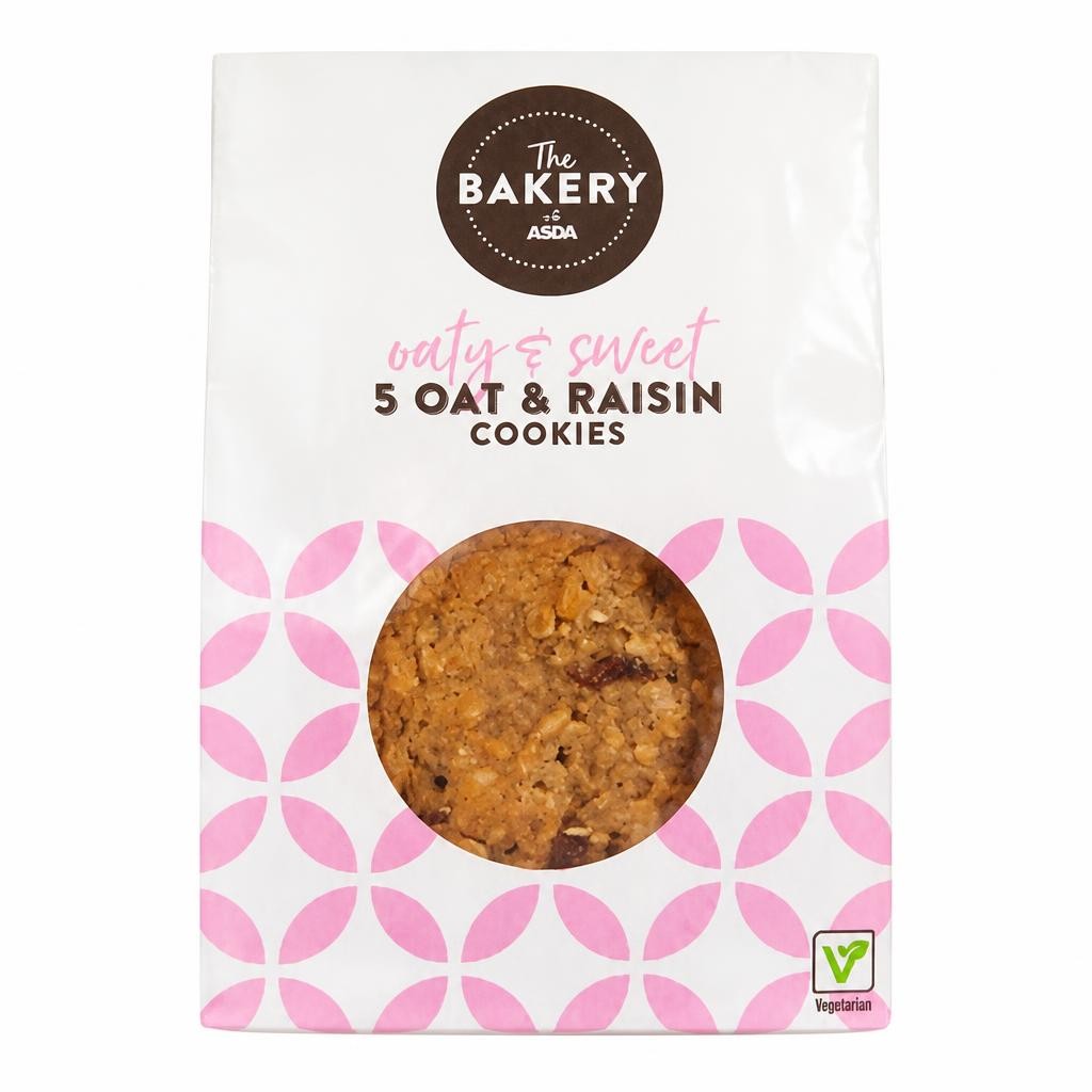 The BAKERY at ASDA The Bakery 5 Oat and Raisin Cookies