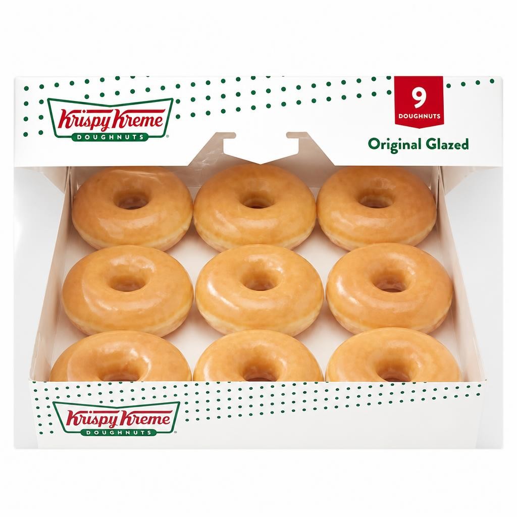 Krispy Kreme 9 Original Glazed Doughnuts