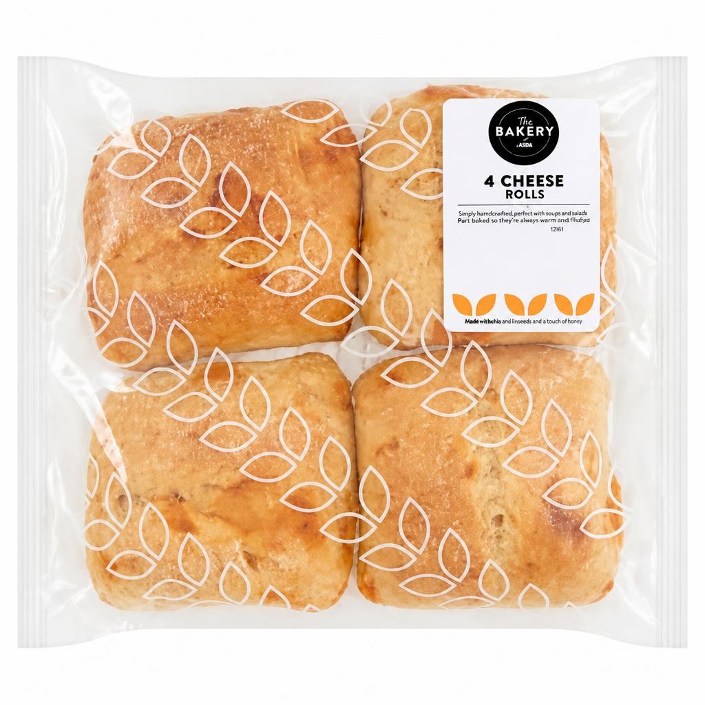 The BAKERY at ASDA The Bakery at  4 Cheese Rolls