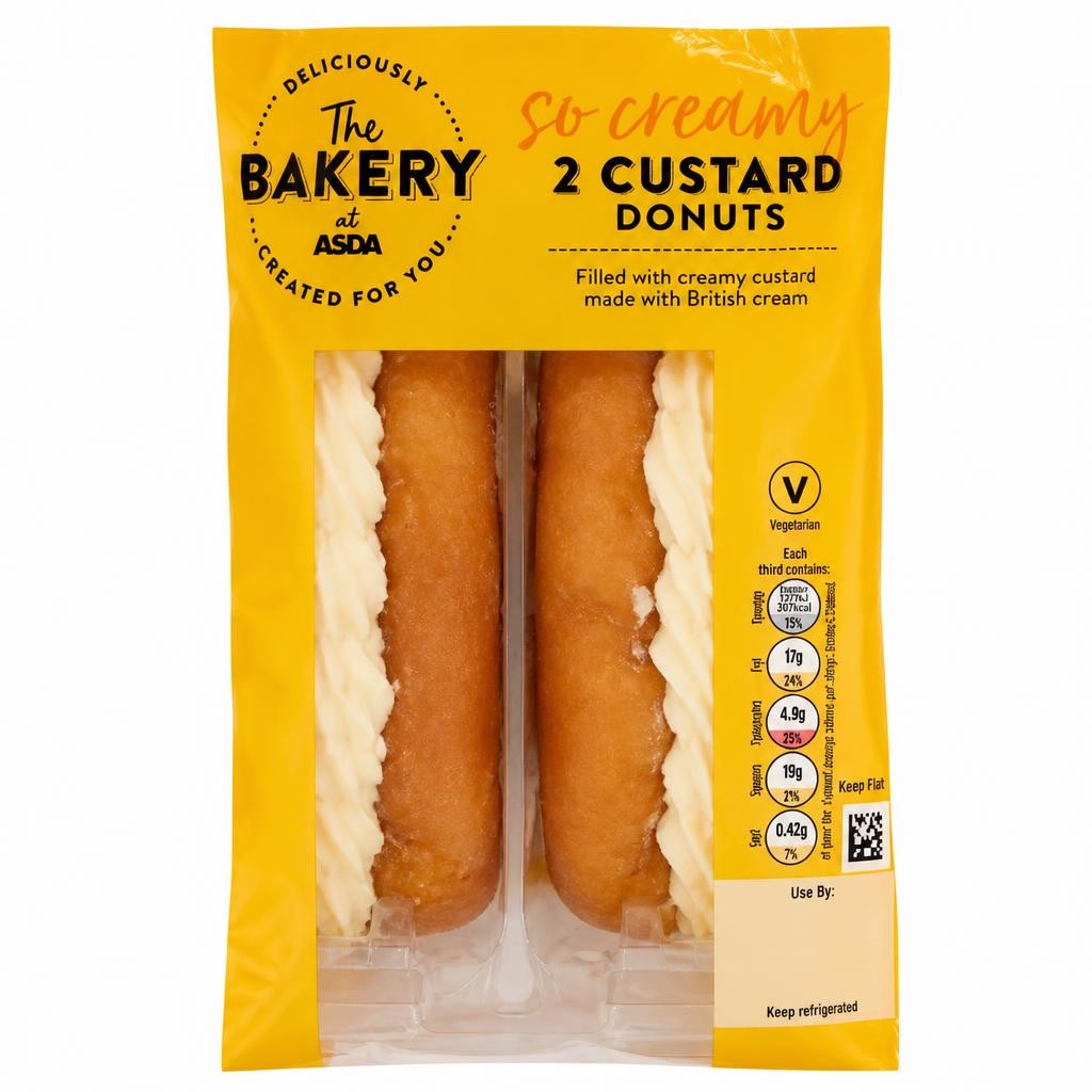 The BAKERY at ASDA The Bakery at  2 Custard Donuts