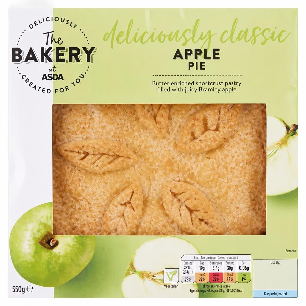 The BAKERY at ASDA The Bakery Apple Pie 550g
