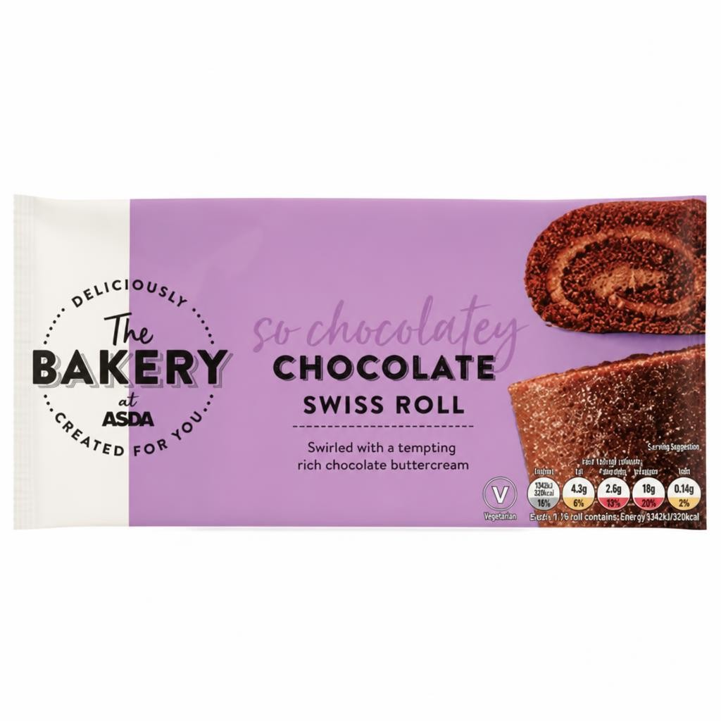 ASDA The Bakery The Bakery at  Chocolate Swiss Roll