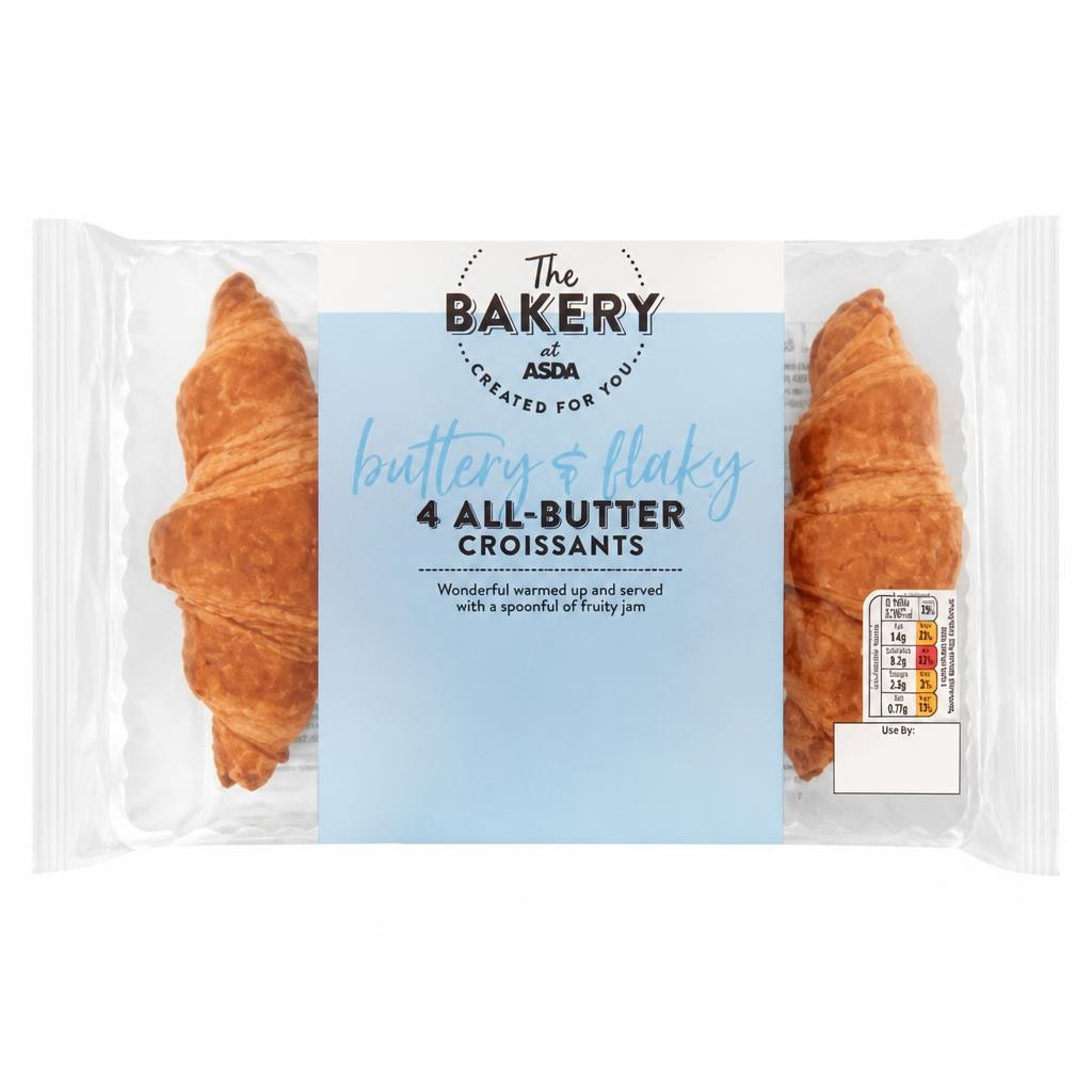 The BAKERY at ASDA The Bakery 4 All-Butter Croissants