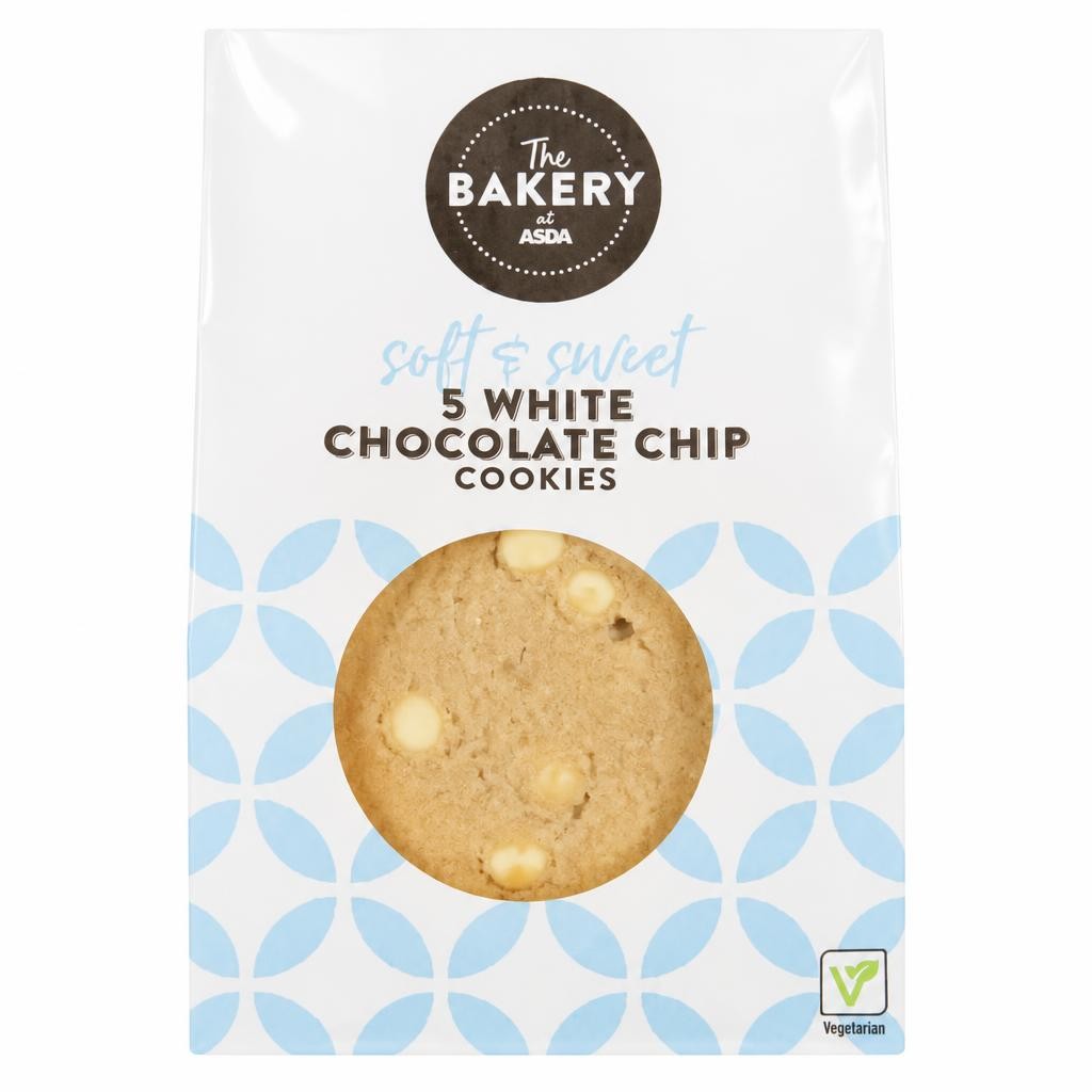 The BAKERY at ASDA The Bakery 5 White Chocolate Chip Cookies