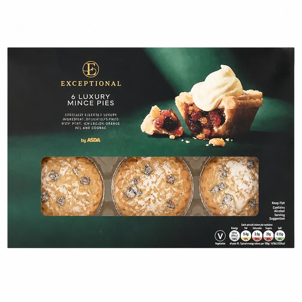 Exceptional by ASDA Exceptional by  6 Luxury Mince Pies
