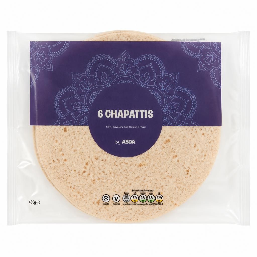 ASDA 6 Chapattis 450g