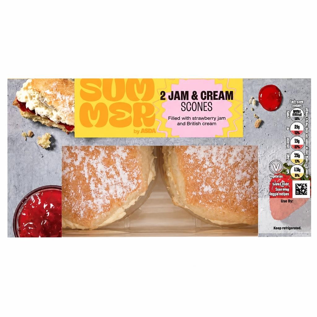 The BAKERY at ASDA Summer by 2 Jam & Cream Scones