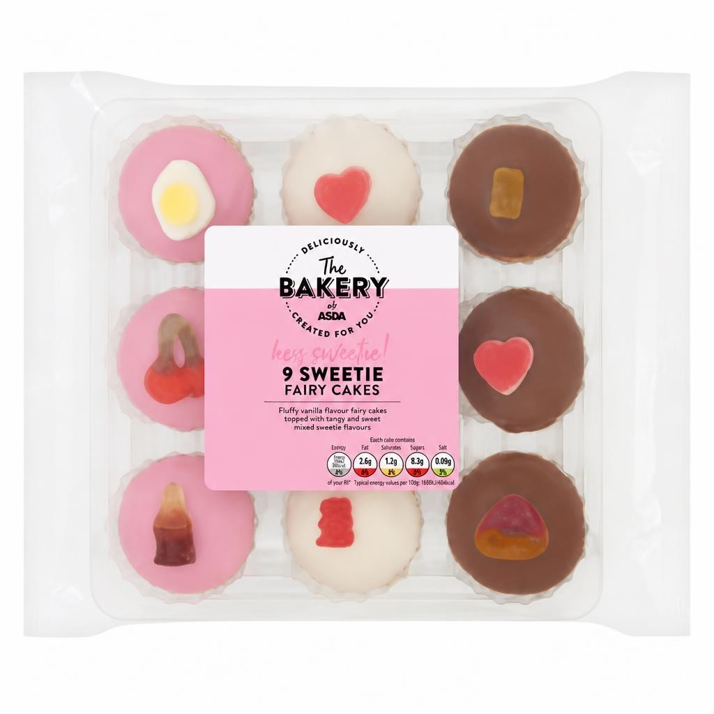The BAKERY at ASDA 9 Sweetie Fairy Cakes